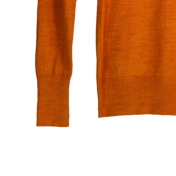 The Limited Sweater Women Small Orange Wool Blend Cozy Chic Soft Girl Relaxed - Picture 4 of 6